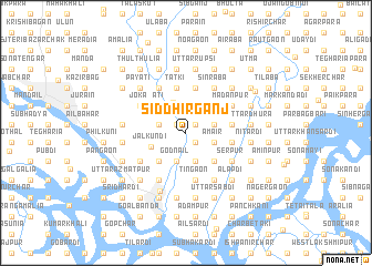 map of Siddhirganj