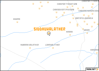 map of Siddhūwāla Ther