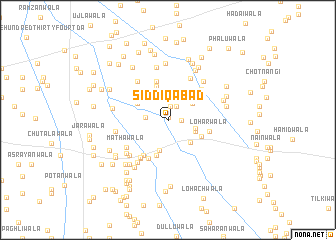map of Siddīqābād