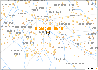 map of Siddīq Jamadār