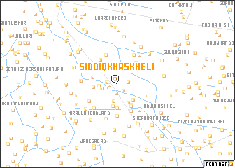 map of Siddīq Khāskheli