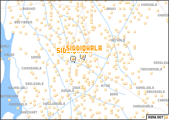 map of Siddīqwāla