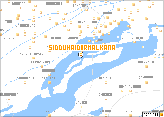 map of Siddu Haidar Malkāna