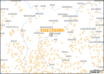 map of Sid-e-zo-Shāh