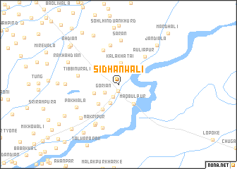 map of Sidhānwāli