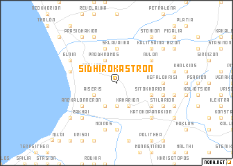 map of Sidhirókastron