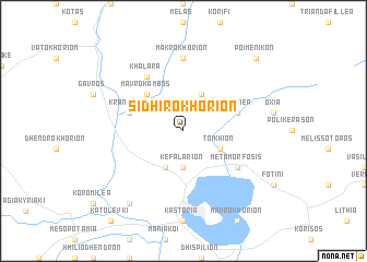 map of Sidhirokhórion