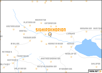 map of Sidhirokhórion