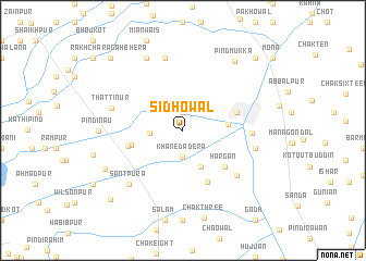 map of Sidhowāl