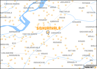 map of Sidhuānwāla