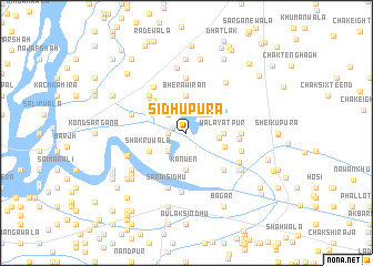 map of Sidhupura