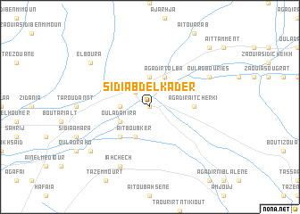 map of Sidi Abd el Kader