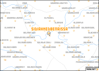 map of Sidi Ahmed Ben Aïssa