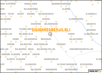 map of Sidi Ahmed Ben Jilali