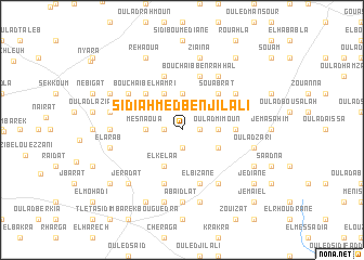 map of Sidi-Ahmed-Ben-Jilali