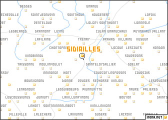 map of Sidiailles