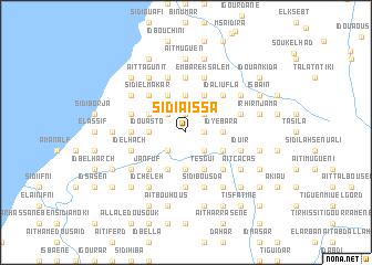map of Sidi Aïssa