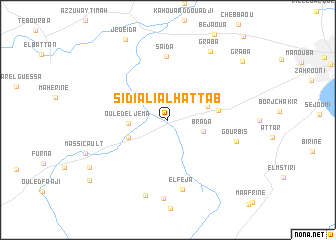 map of Sīdī ‘Alī al Ḩaţţāb