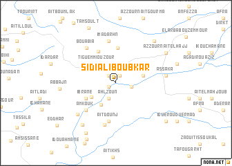 map of Sidi Ali Boubkar