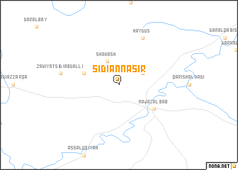 map of Sīdī an Nāşir