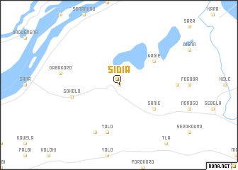 map of Sidia