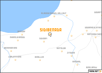 map of Sidi ben Ada