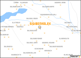 map of Sidi Ben Malek
