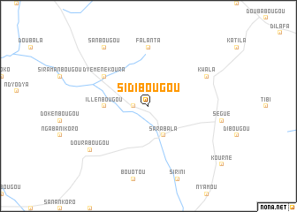 map of Sidibougou