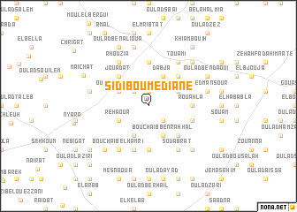 map of Sidi Boumediane