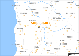 map of Sidi Bou Rja