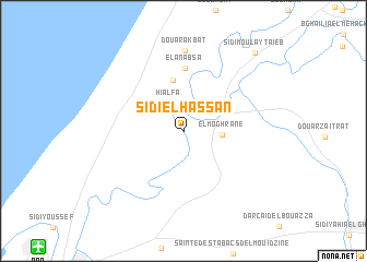 map of Sidi el Hassan