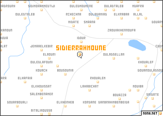 map of Sidi er Rahmoune