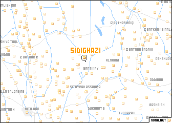 map of Sîdi Ghâzi
