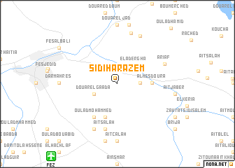 map of Sidi Harazem