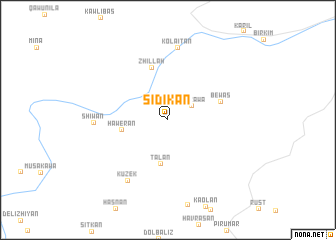 map of Sidikan