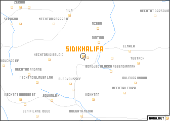map of Sidi Khalifa