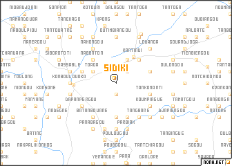 map of Sidiki