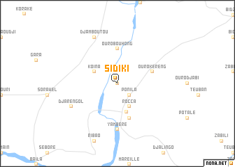 map of Sidiki