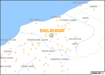 map of Sidi Lakhdar