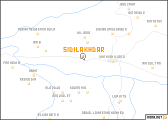 map of Sidi Lakhdar