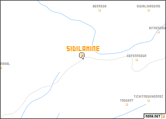 map of Sidi Lamine