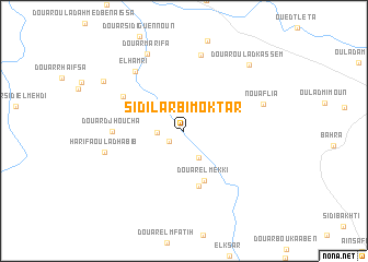 map of Sidi Larbi Moktar