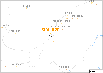map of Sidi Larbi