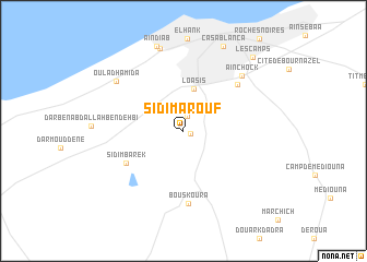 map of Sidi Maʼrouf