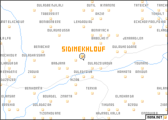 map of Sidi Mekhlouf