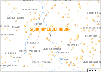 map of Sidi MʼHamed Benaouda