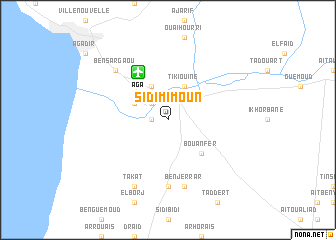 map of Sidi Mimoun