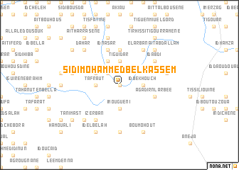 map of Sidi Mohammed Bel Kassem