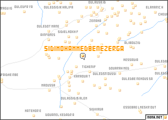 map of Sidi Mohammed Bene Zerga