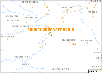 map of Sidi Mohammed Ben Habib